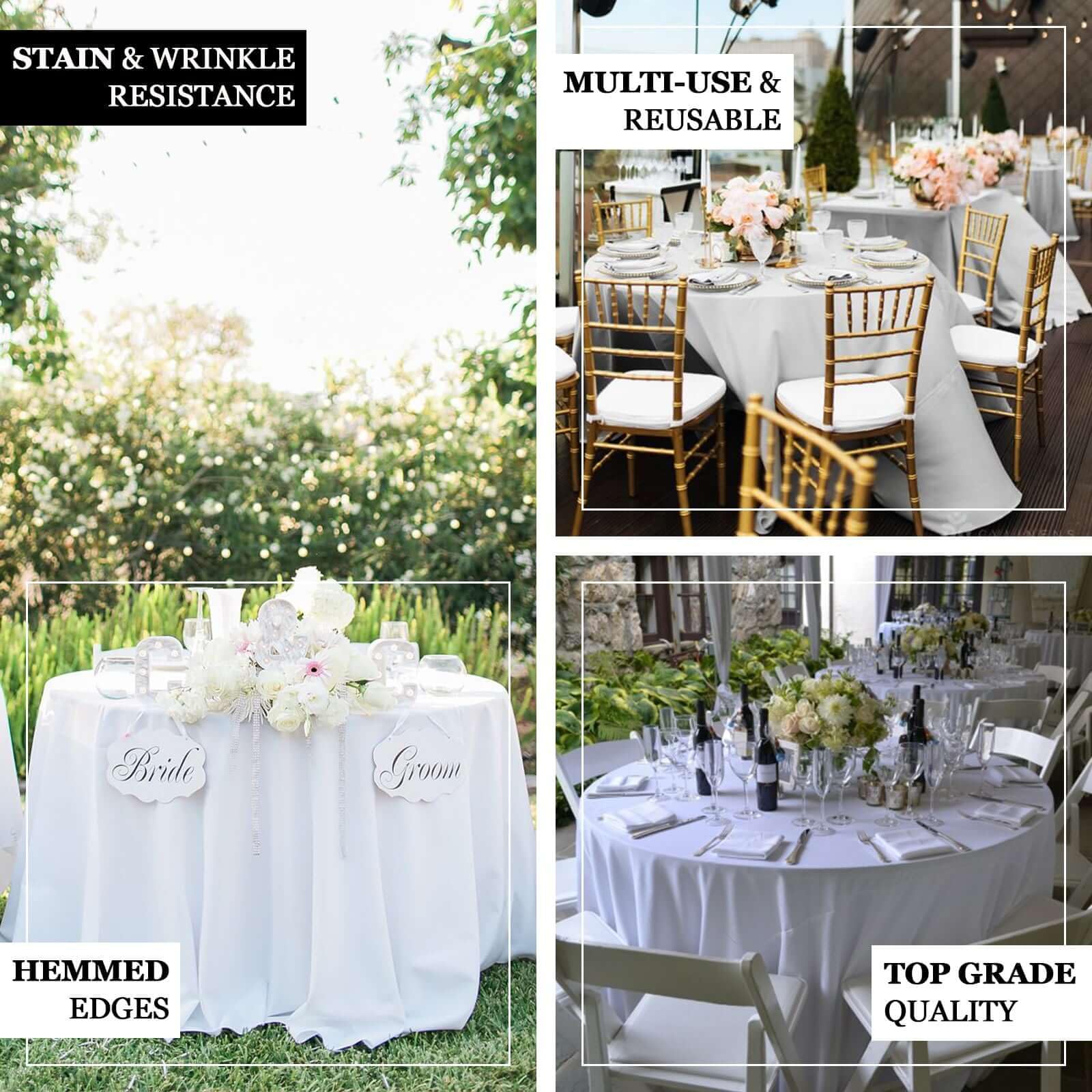 Tableclothsfactory 108" Wholesale Round Tablecloth Polyester Round Table Linens for Wedding Party Banquet Restaurant - Eucalyptus Sage Green - Image 4