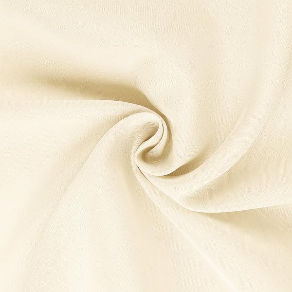 Tableclothsfactory 10PCS Beige Linen Polyester Folding Chair Cover Dinning Chair Slipcover for Wedding Party Event Banquet Catering - Image 4